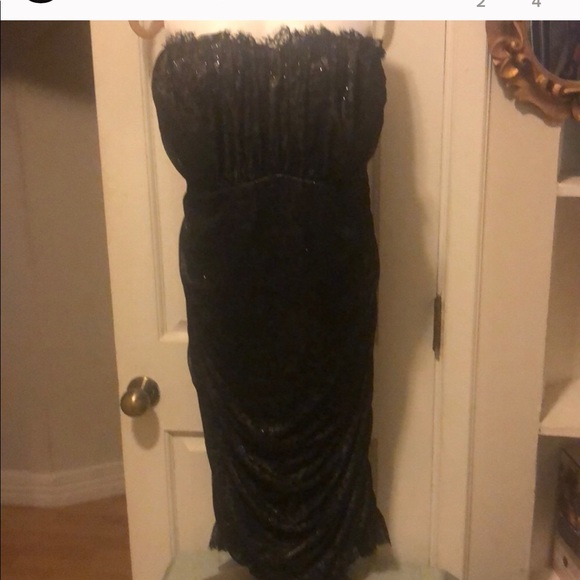 Designer Dress with white Leopard Underlay - Picture 1 of 4